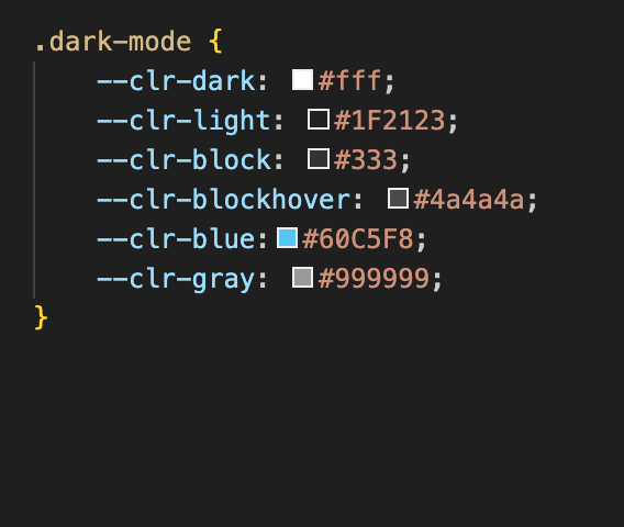 code darkmode